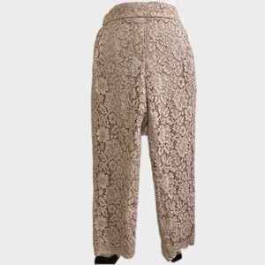 J.‎ Crew Blush Pink Lace Cropped Pants - Size 4 - Feminine & Elegant